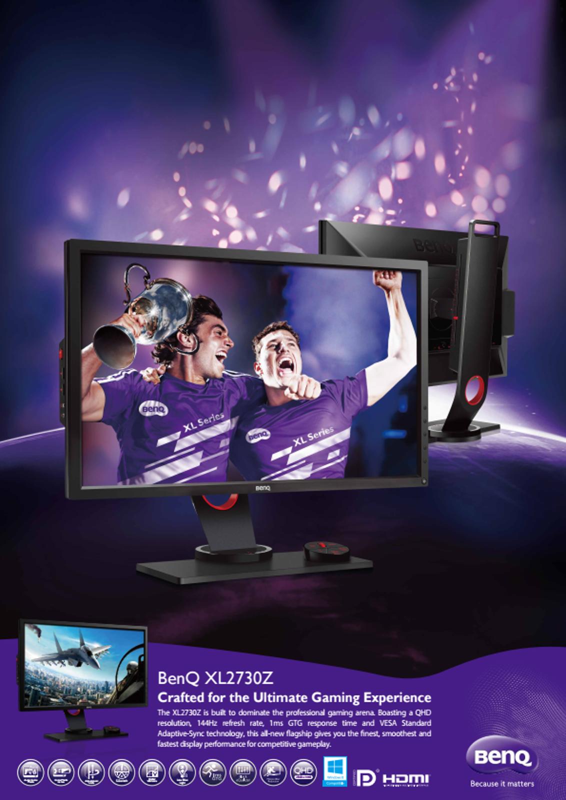 BenQ XL2730Z 27-inch QHD Gaming Monitor with S-Switch